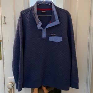 Patagonia Blue Quilted Quarter Zip